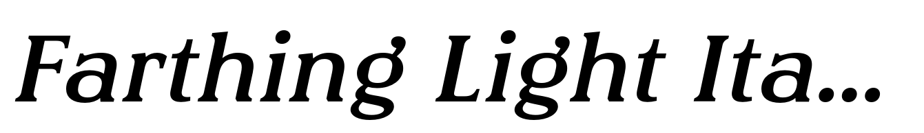 Farthing Light Italic